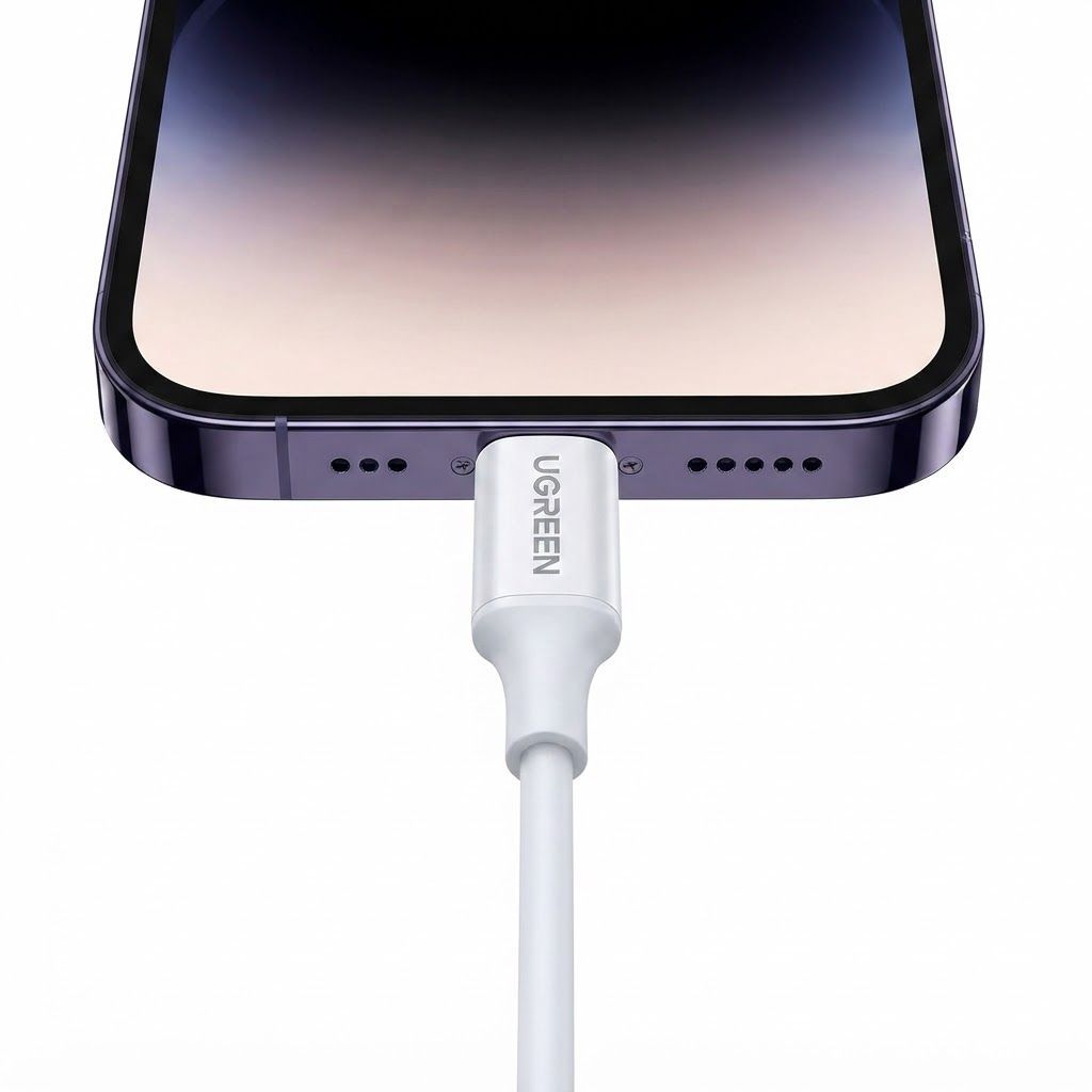 UGREEN USB C to Lightning Cable 1M, Apple MFi Certified 20W PD Fast Charging Cord for iPhone