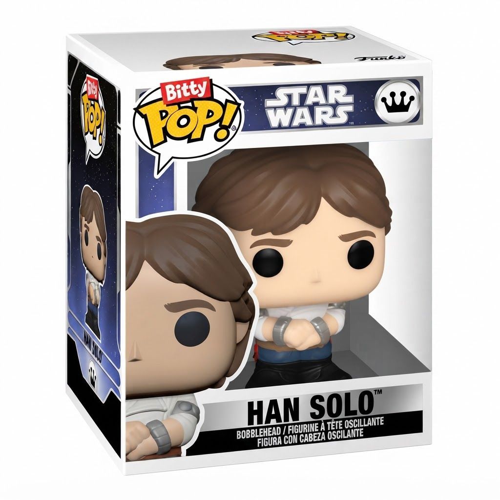 Funko Bitty Pop! Star Wars Han Solo 4-Pack with Surprise Mystery Mini - 0.9-Inch Collectible