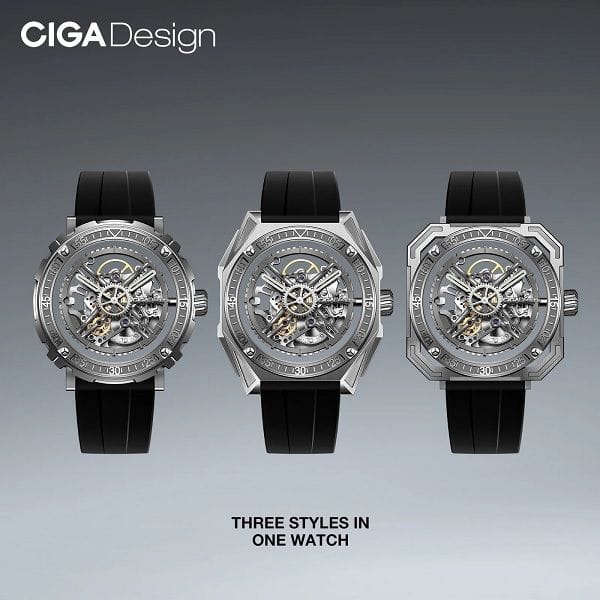 CIGA Design M-Series Set Automatic Watch, Titanium Case, Swiss Made Automatic Movement, Sapphire Crystal