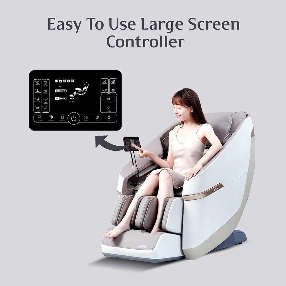 Rotai A36 Max Massage Chair with Upholstery - Advanced Relaxation Features for Ultimate Comfort - Grey 