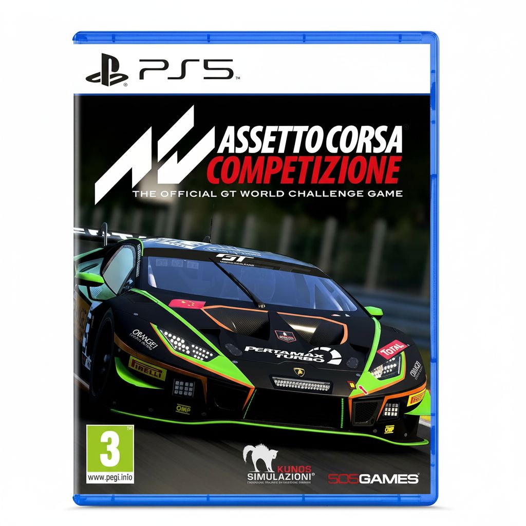 Assetto Corsa Competizione Sony for PlayStation 5 (PS5) GT Racing Simulation Game, Single & Multiplayer, Standard Edition (8023171)
