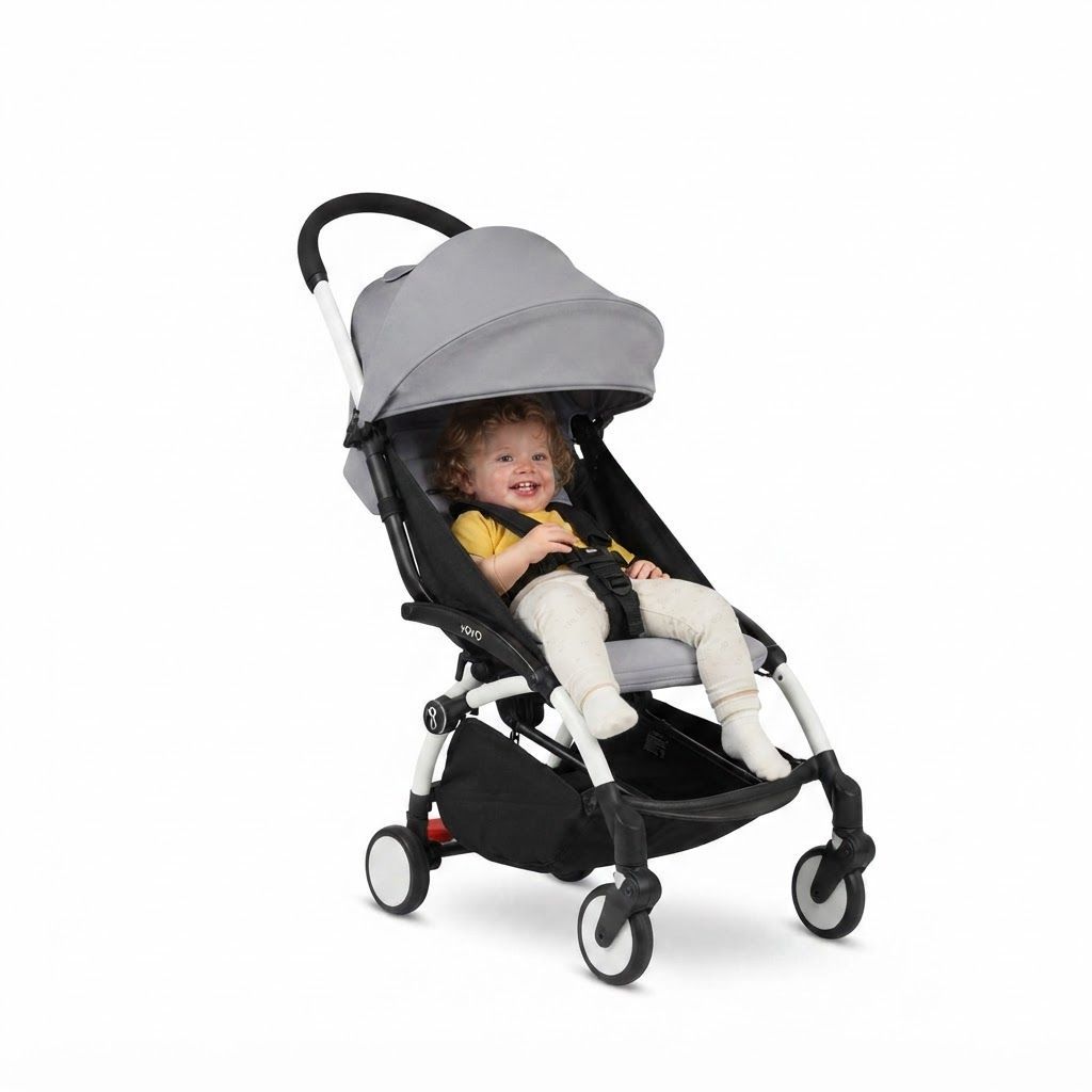Stokke YOYO3 Baby Stroller - Compact Lightweight Travel Stroller with Seat Cushion & Canopy, Cabin Approved, Premium Choice for Busy Parents Who Value Style and Convenience