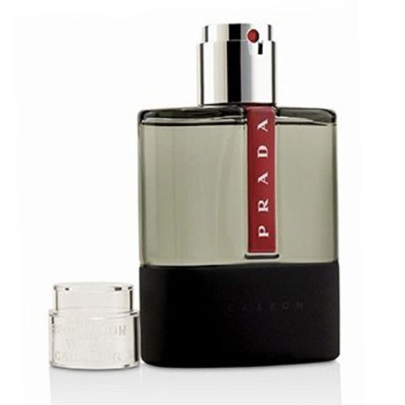 Prada Luna Rossa Carbon Eau de Toilette for Men, Aromatic Woody Fragrance with Lavender, Bergamot, Patchouli & Ambroxan - 100ml