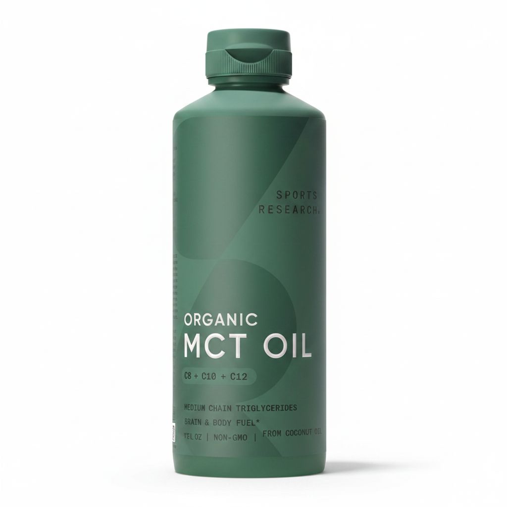 Sports Research Unflavored MCT Oil - 16 oz Liquid Supplement