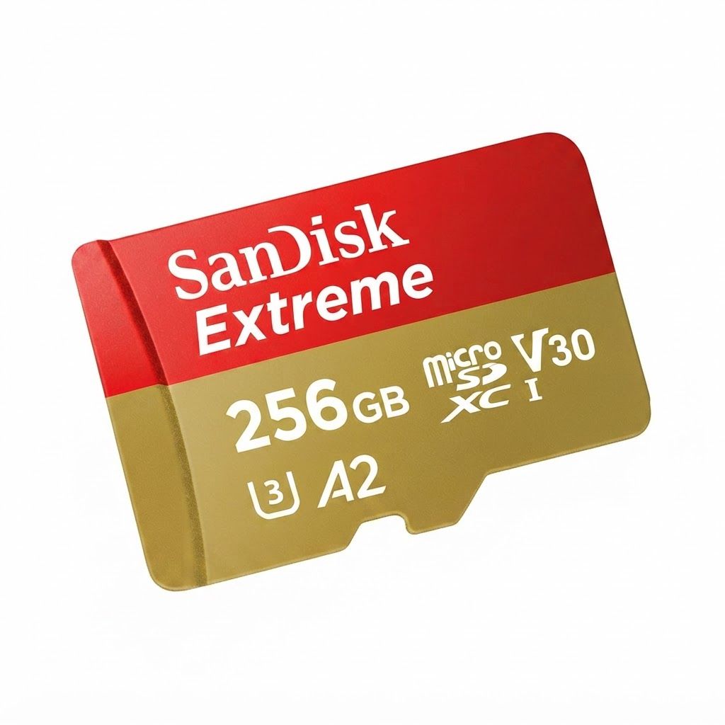 SanDisk 256GB Extreme microSDXC UHS-I Card - Up to 190MB/s Read & 130MB/s Write, 4K UHD, A2, V30 - S