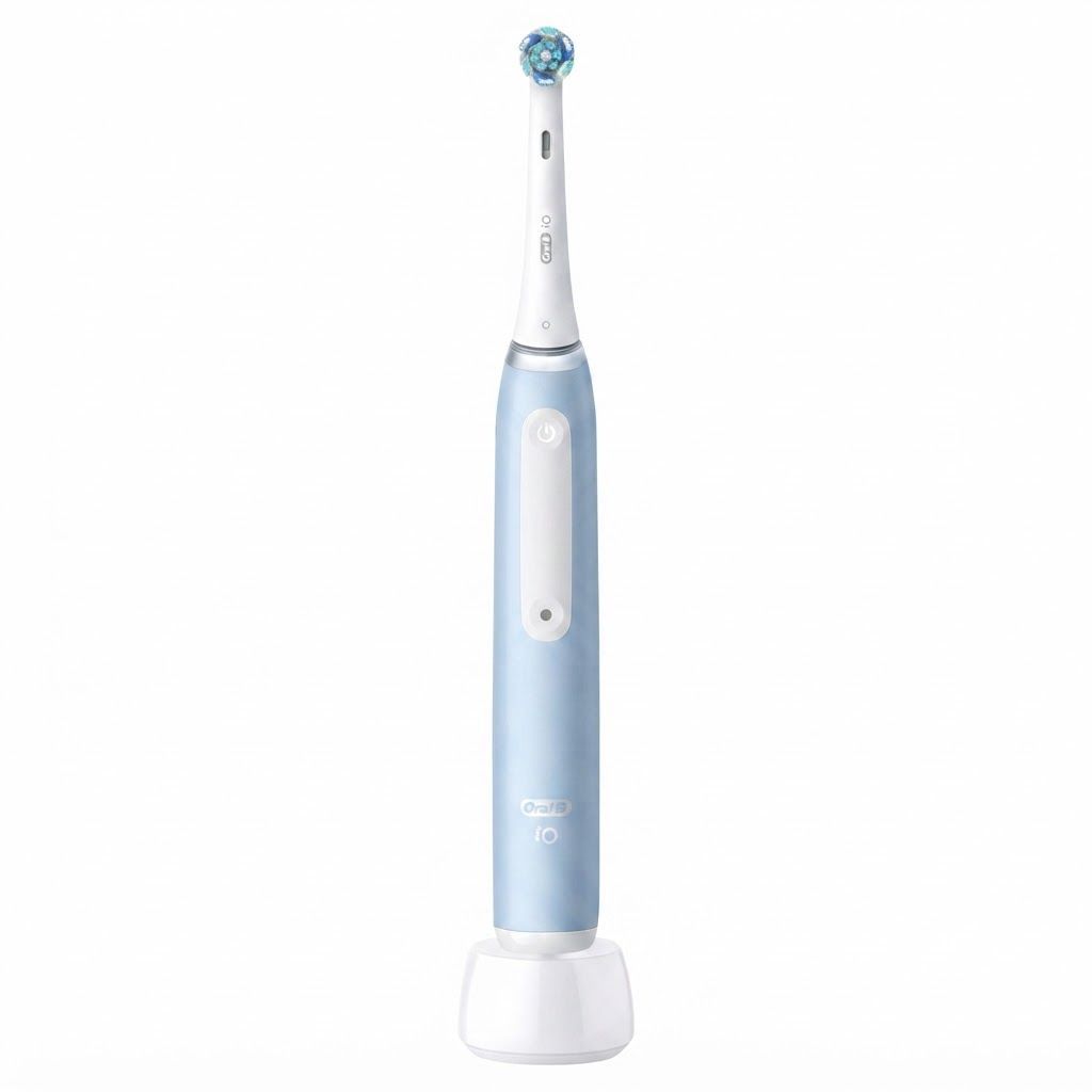 Oral-B iO Series 3 Rechargeable Electric Toothbrush with AI, Blue - 3 Modes, Pressure Sensor