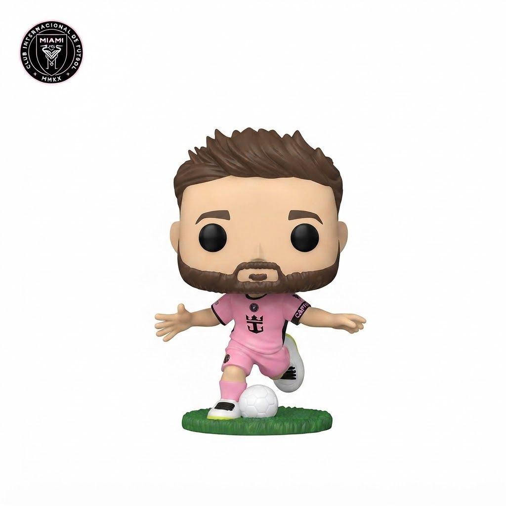 Funko Pop! Lionel Messi Inter Miami CF Vinyl Figure (Pink Jersey) - Official MLS Soccer 3.9 inches