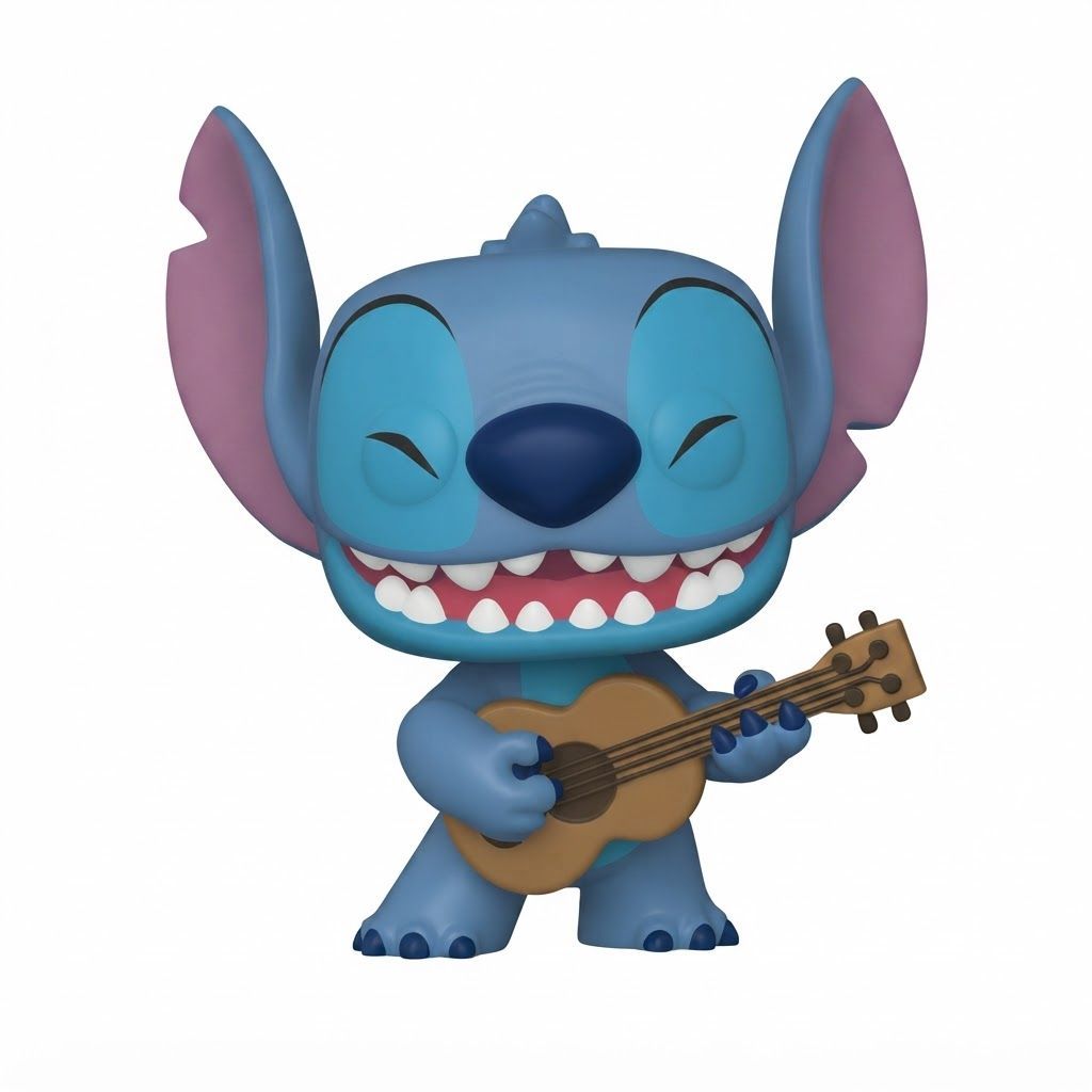 Funko Pop! Disney Lilo & Stitch: Stitch with Ukulele Vinyl Figure - Collectible 3.75-Inch Model