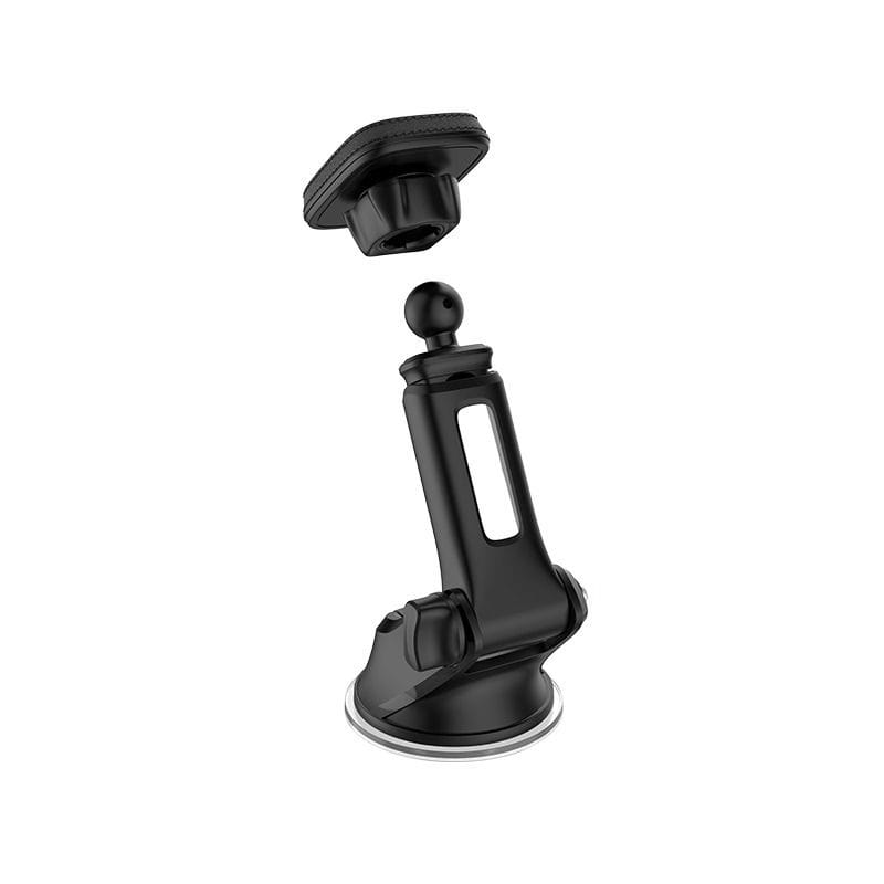 HOCO CA42 Cool Journey Dashboard Car Phone Holder with Stretch Rod, Adjustable 360° Mount for Smartphones - Black
