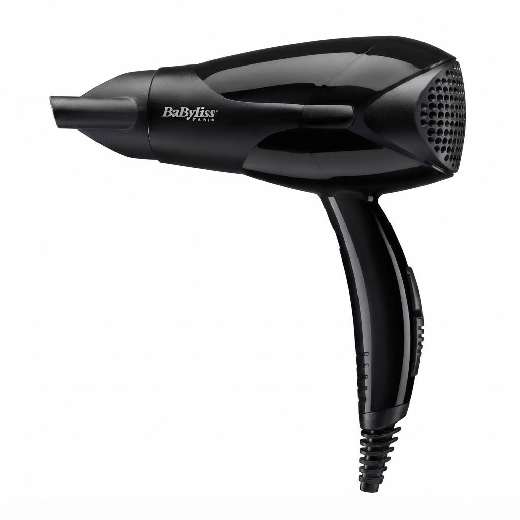 BaByliss Powerlight Hair Dryer, 2000W, 2 Heat & 2 Speed Settings, Cool Setting, Lightweight Quick-Dry Design | Black - D212SDE