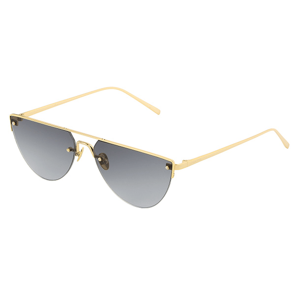 Spektre Corsaro CR01AFT Frameless Sunglasses, Gold-Toned Stainless Steel Frame with Nylon Gradient Lenses