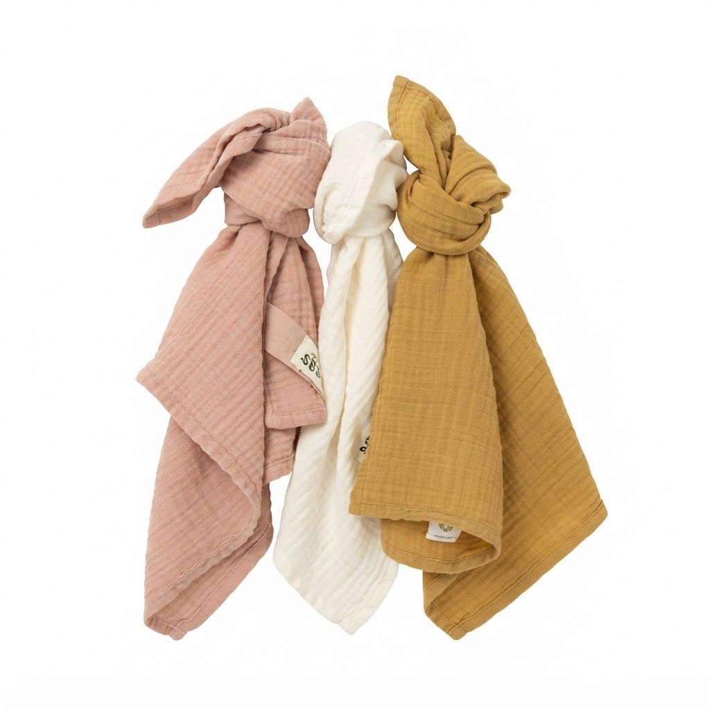 BIBS Muslin Cloth 70x70cm 2 Pack, Soft And Breathable Muslin Fabric, Lightweight And Multi-Purpose Use, 100% Organic Cotton Material - Baby Blue