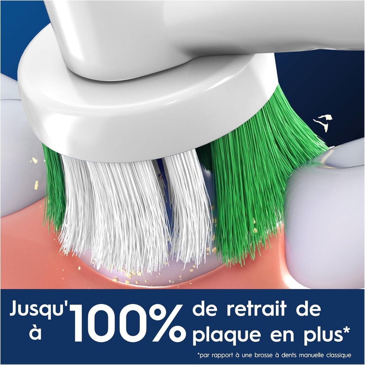 Oral-B Pro Precision Clean Electric Toothbrush Heads, White, 12-Pack - X-Shape & Angled Bristles