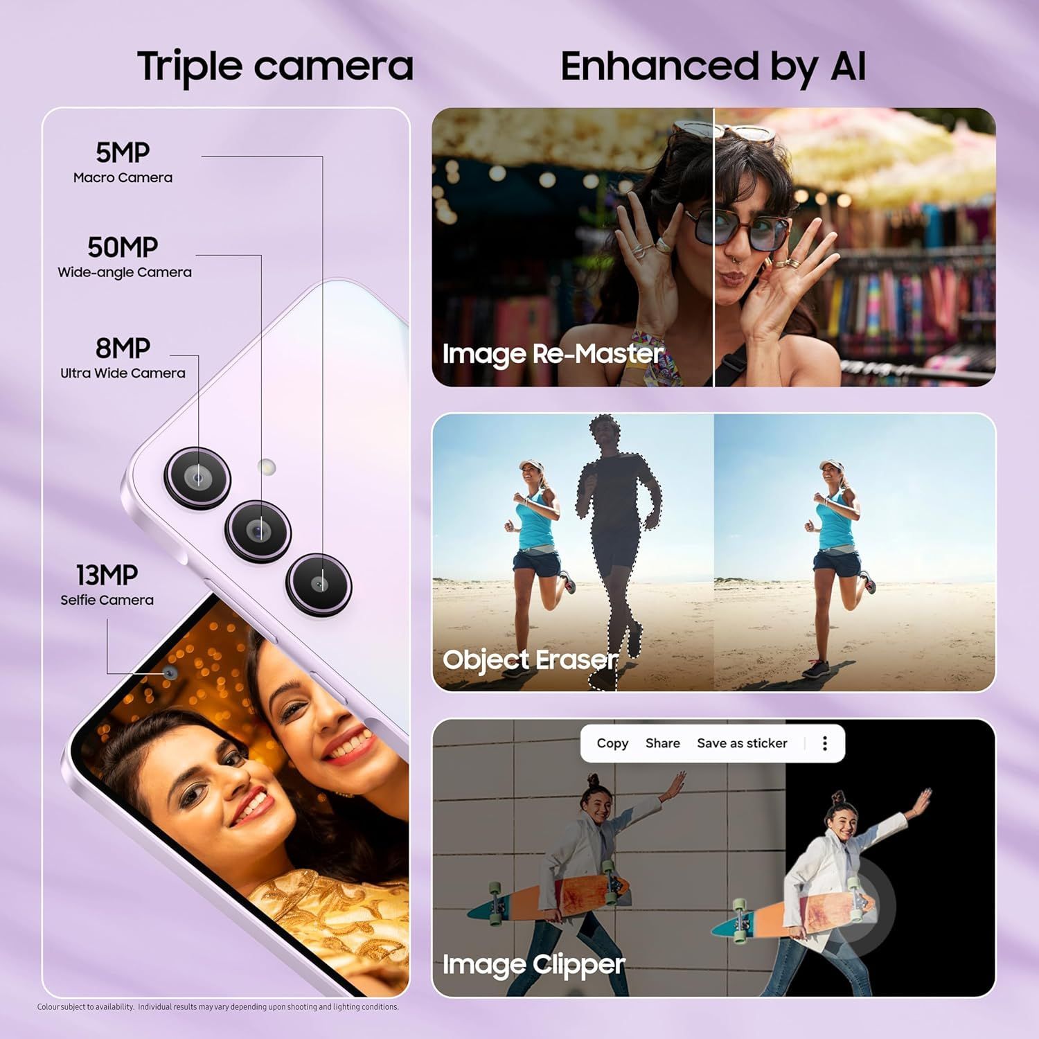 Samsung Galaxy A35 5G | 50MP Camera, 8GB RAM, IP67 | Awesome Lilac