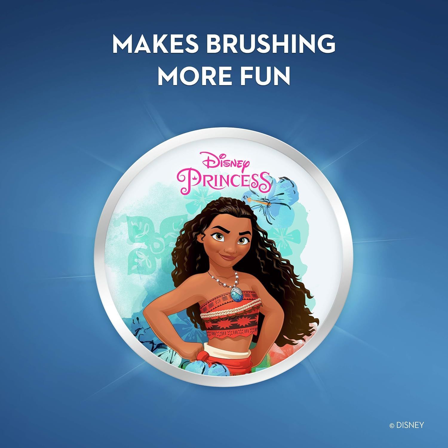 Oral-B Pro-Health Stages Disney Princess Battery Powered Electric Toothbrush for Kids, Soft Bristles