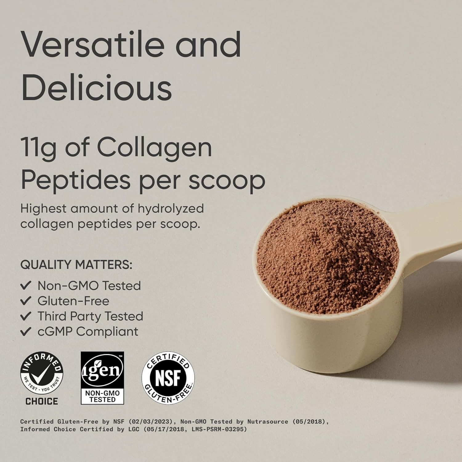 Sports Research Hydrolyzed Collagen Peptides - Dark Chocolate Flavor, 1.42lb