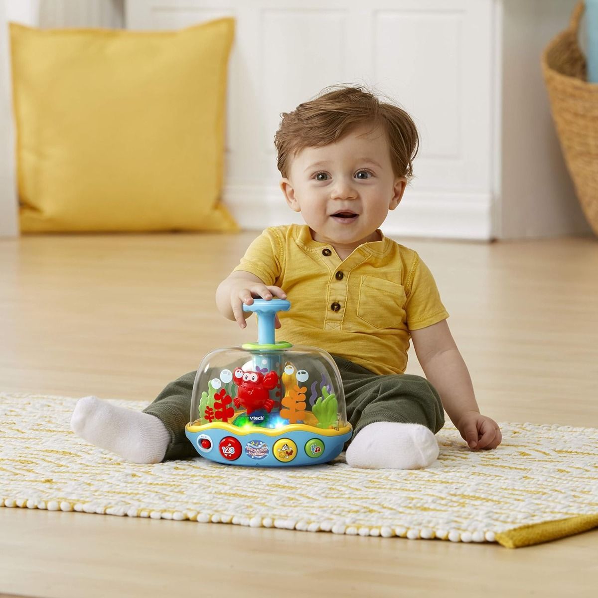 VTech Learn and Spin Aquarium, Interactive Musical Ocean Toy for Toddlers, Educational Toy