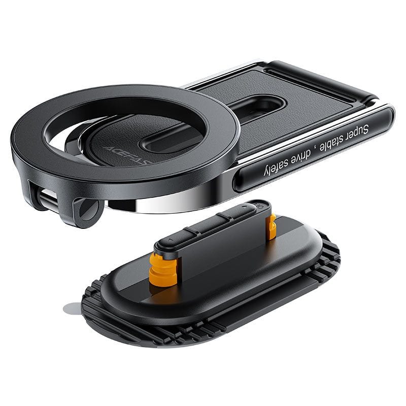 HOCO D54 Magnetic Car Phone Mount Holder, Strong Magnetic Grip, 360° Rotation, Dashboard & Air Vent Compatible, Universal - Black