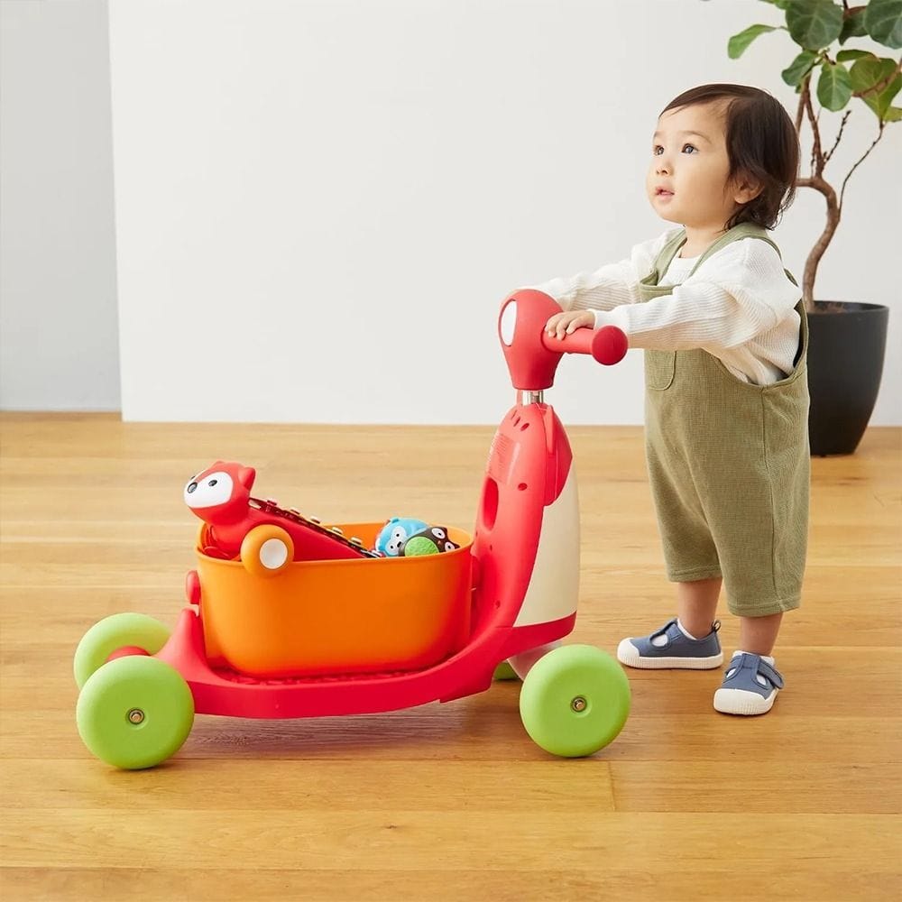 Skip Hop Fox Ride-On Push Toy Baby Walker First Ride Activity Learning Toy for Toddler 12 Months Indoor Outdoor Fox | 184350
