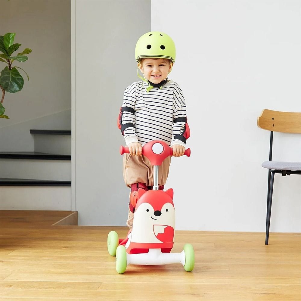 Skip Hop Fox Ride-On Push Toy Baby Walker First Ride Activity Learning Toy for Toddler 12 Months Indoor Outdoor Fox | 184350