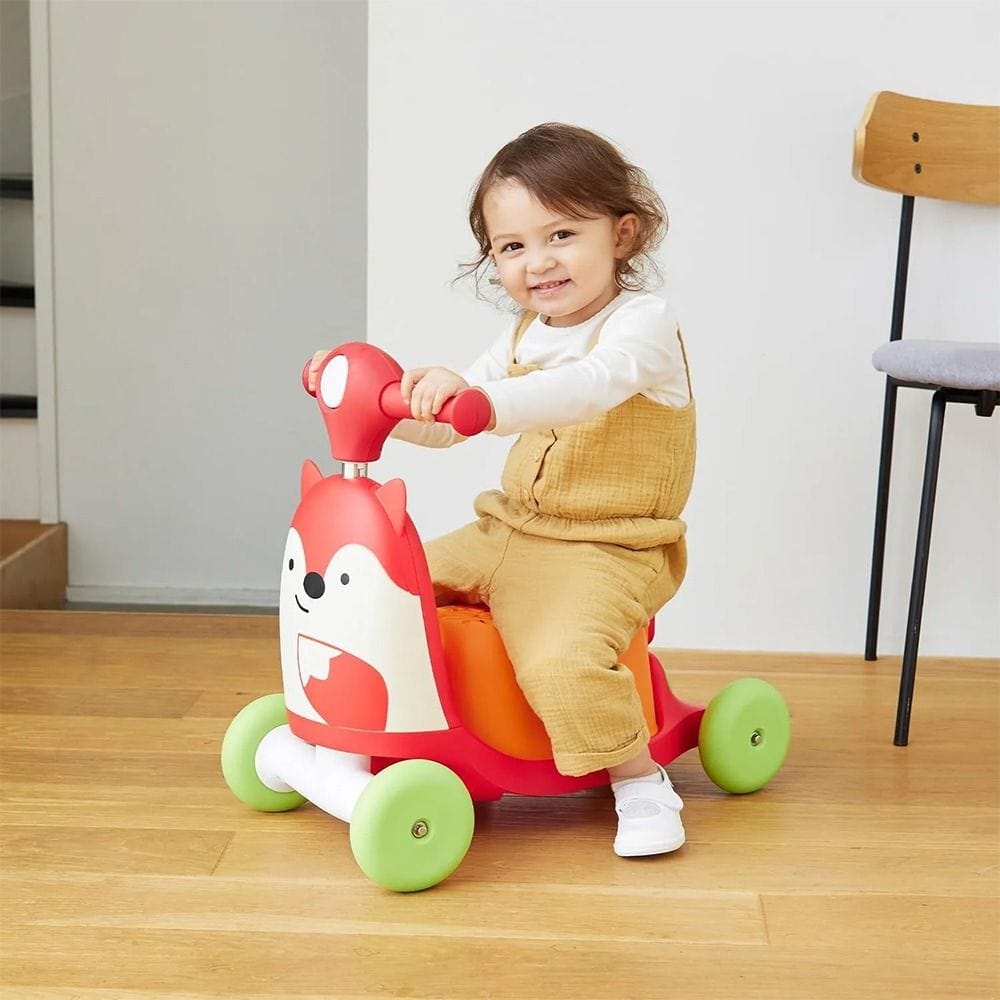 Skip Hop Fox Ride-On Push Toy Baby Walker First Ride Activity Learning Toy for Toddler 12 Months Indoor Outdoor Fox | 184350