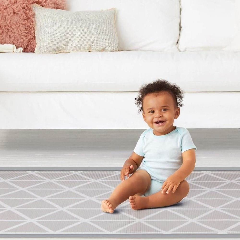 Skip Hop Doubleplay Reversible Playmat, Waterproof, Easy Wipe-Clean Waterproof Surface, Phthalate-Free Foam - Little Travelers