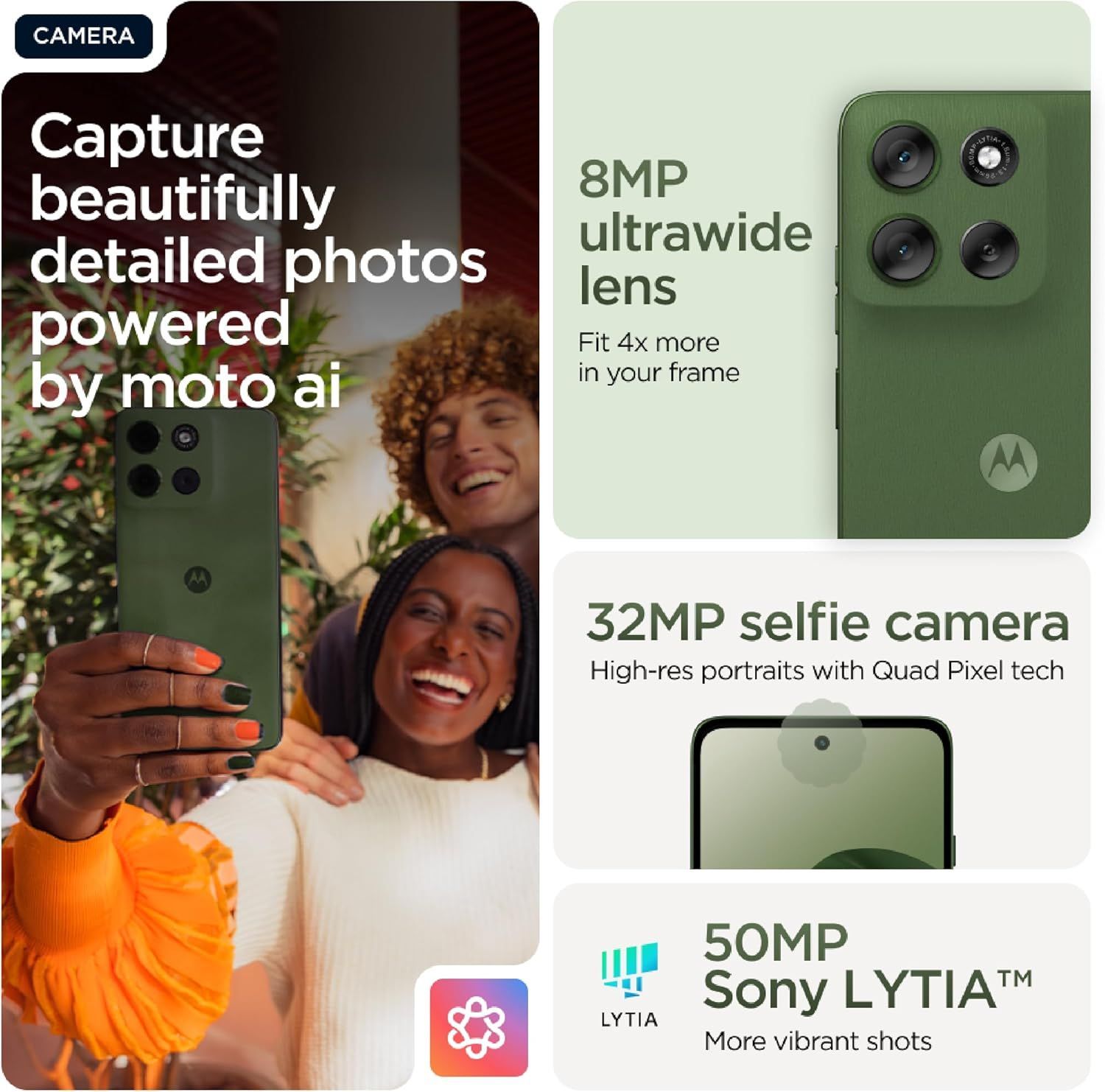 Motorola MOTO G56 5G: Powerful Performance & Stunning Design - Green
