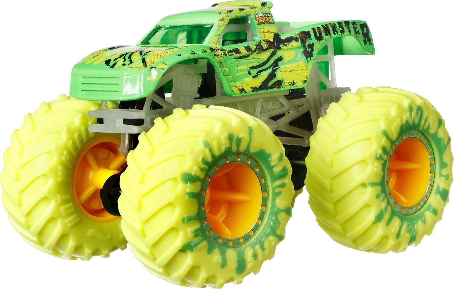 Glow in the Dark Hot Wheels Monster Trucks Multipack - 10 Vehicles for Kids Aged 4-8