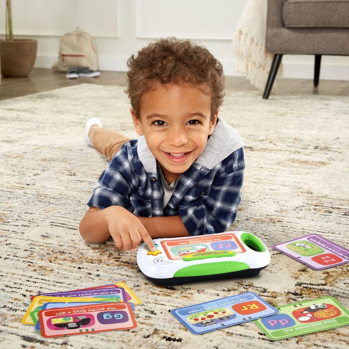 LeapFrog Slide to Read ABC Flash Cards - Interactive Educational Learning Tablet for Preschoolers