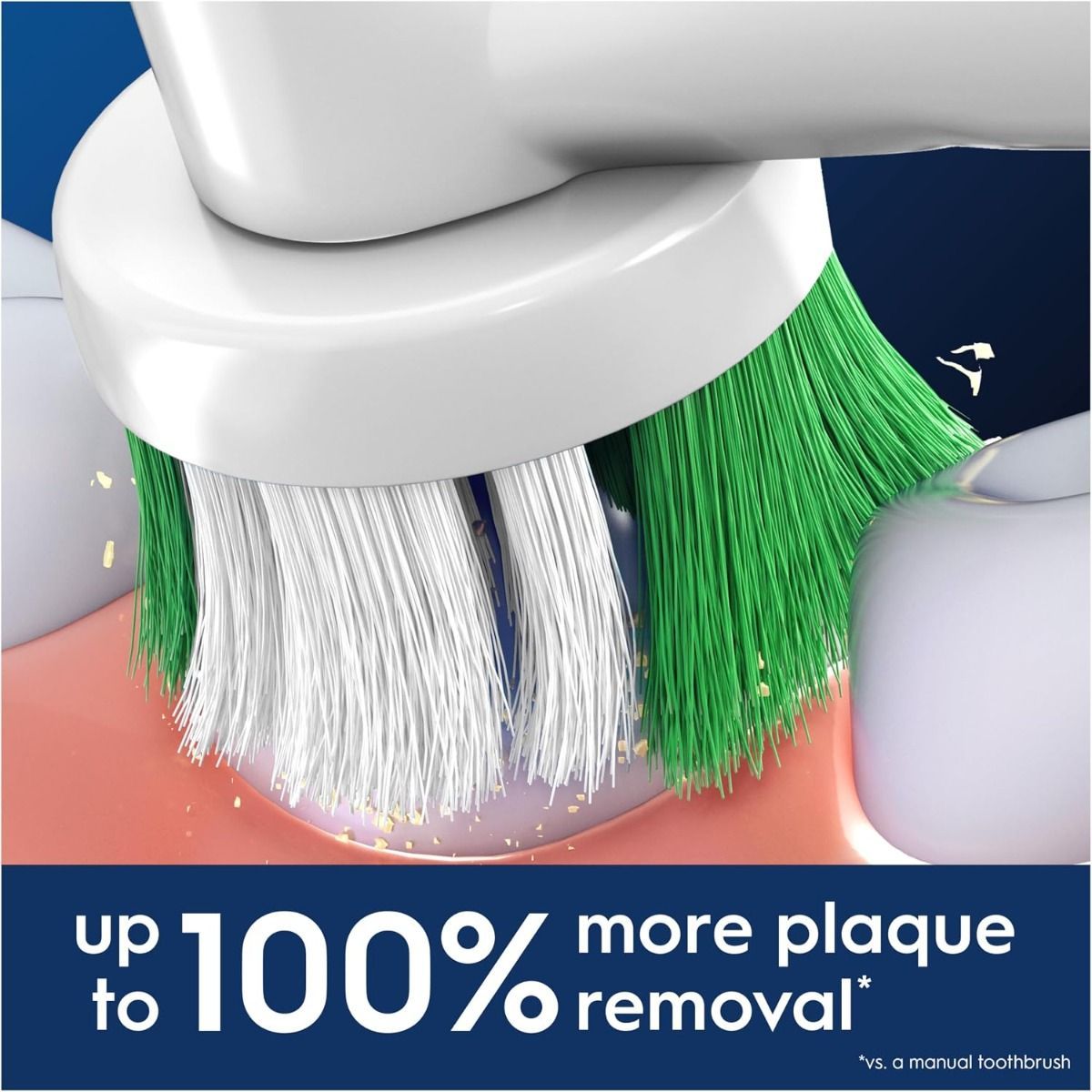 Oral-B Precision Clean Replacement Toothbrush Heads, White, 2-Count - Superior Plaque Removal