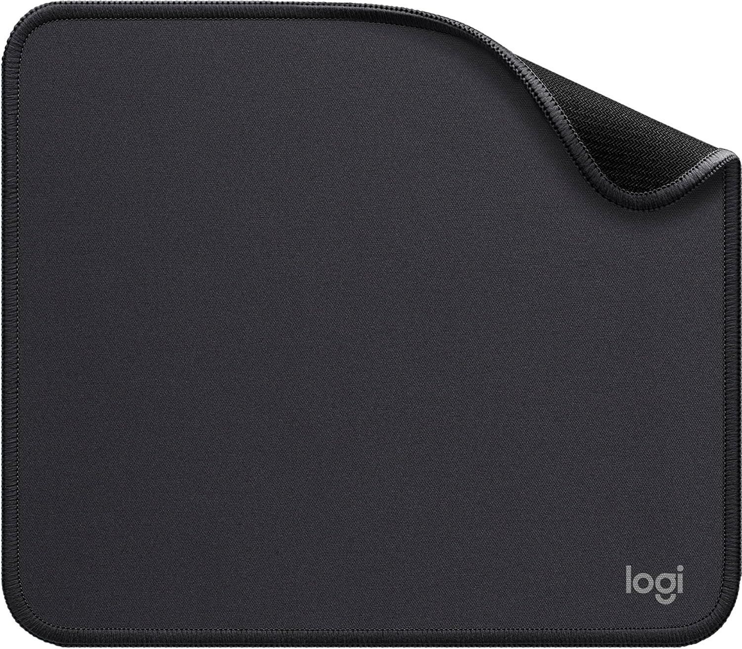 Logitech Studio Series Mouse Pad Premium Spill-Resistant Desk Mat with Anti-Slip Rubber BaseGraphite