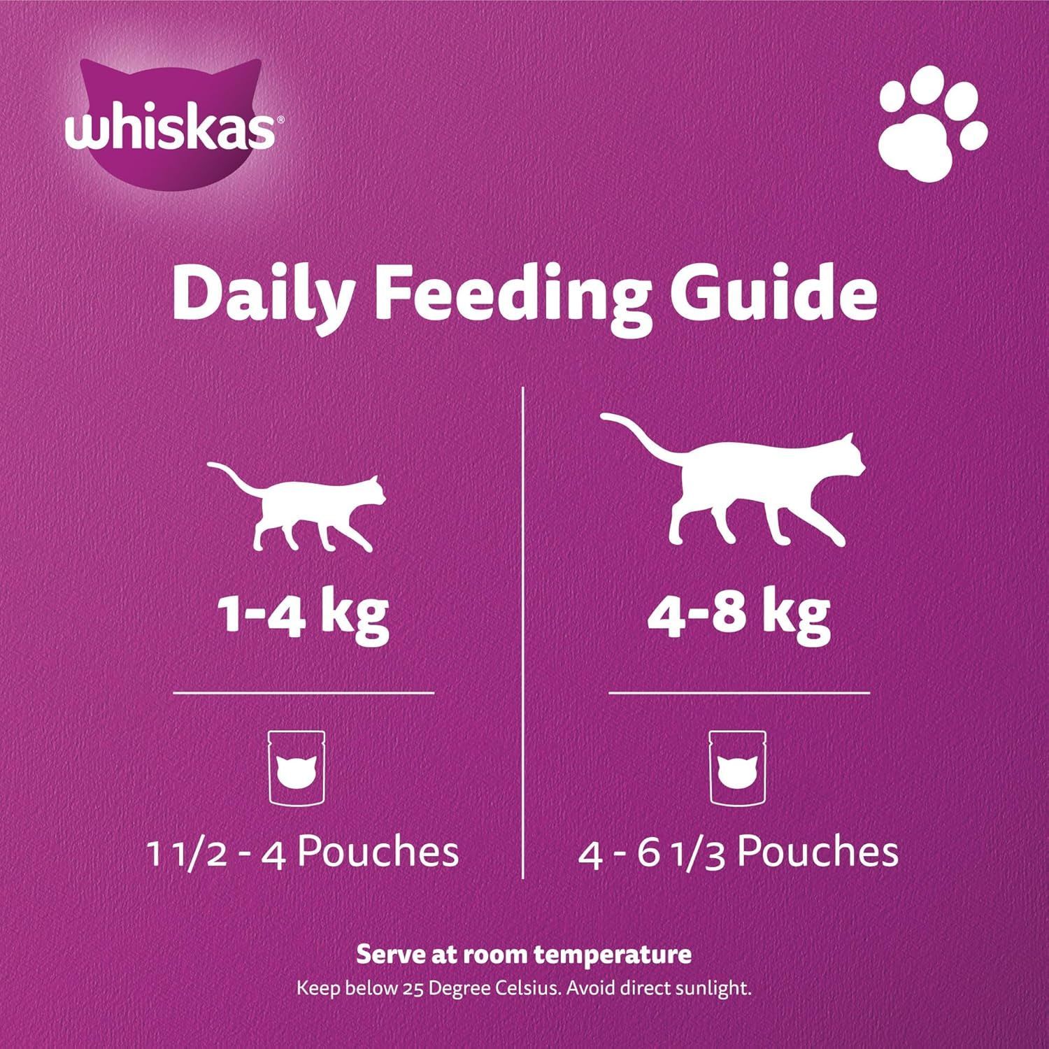 Whiskas Oceanfish in Jelly Cat Food - 14x80g for Adult Cats