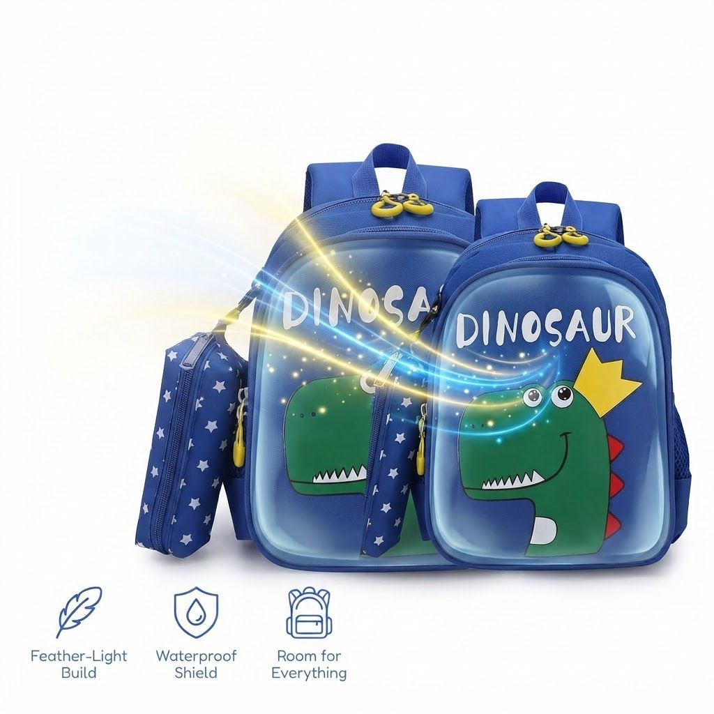 CasRmia Toddler Backpack - Lightweight Waterproof Kids Daypack with Cute Animal Design, Adjustable S