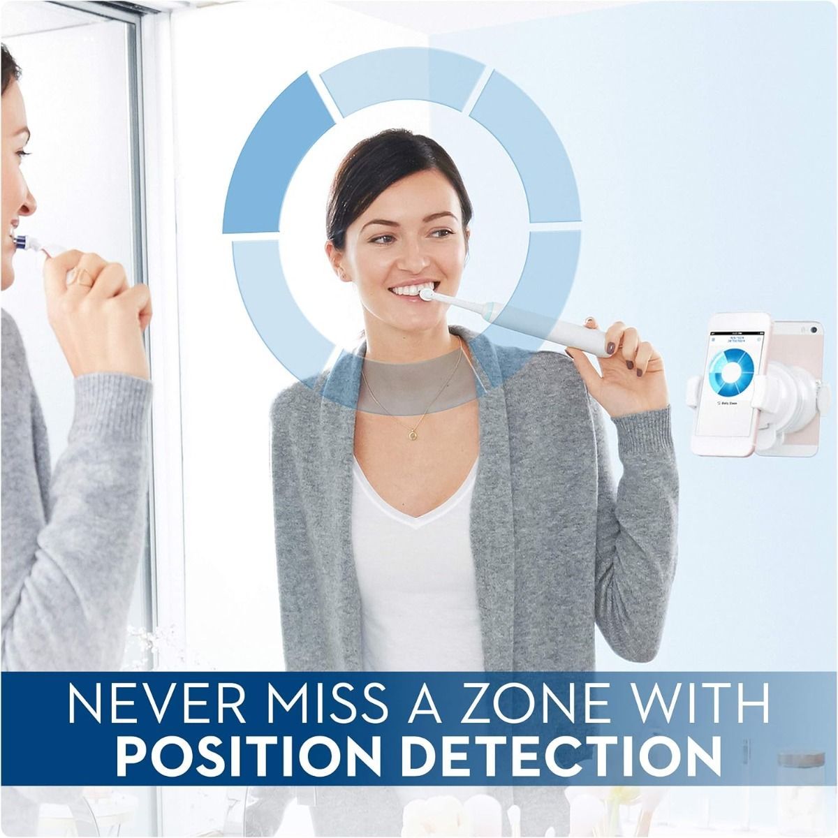 Oral-B Genius 9000 Rose Gold Electric Toothbrush - Bluetooth Smart Brushing, Position Detection