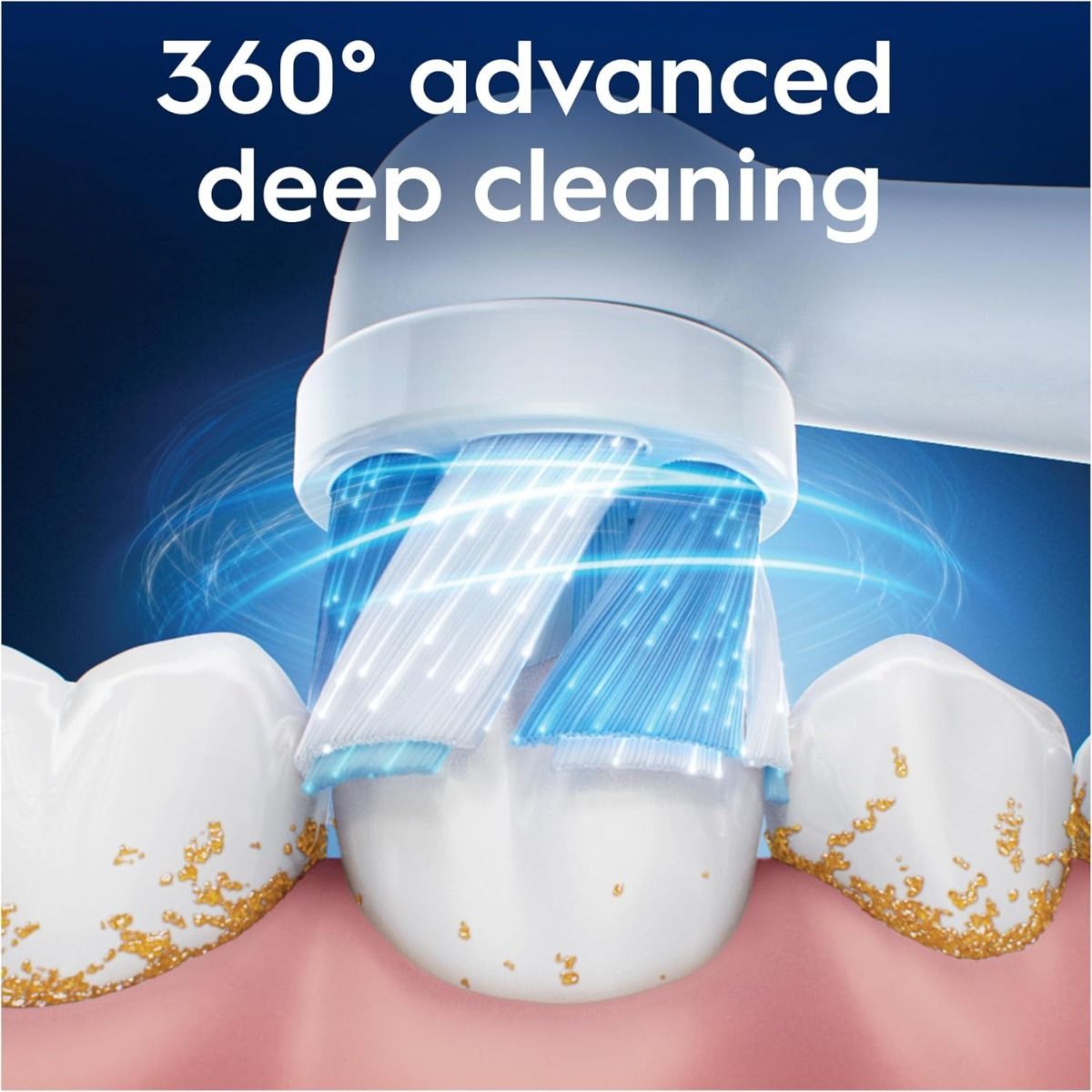 Oral-B iO Series Ultimate Clean Replacement Brush Heads, White, 4-Count - Crisscross Bristles