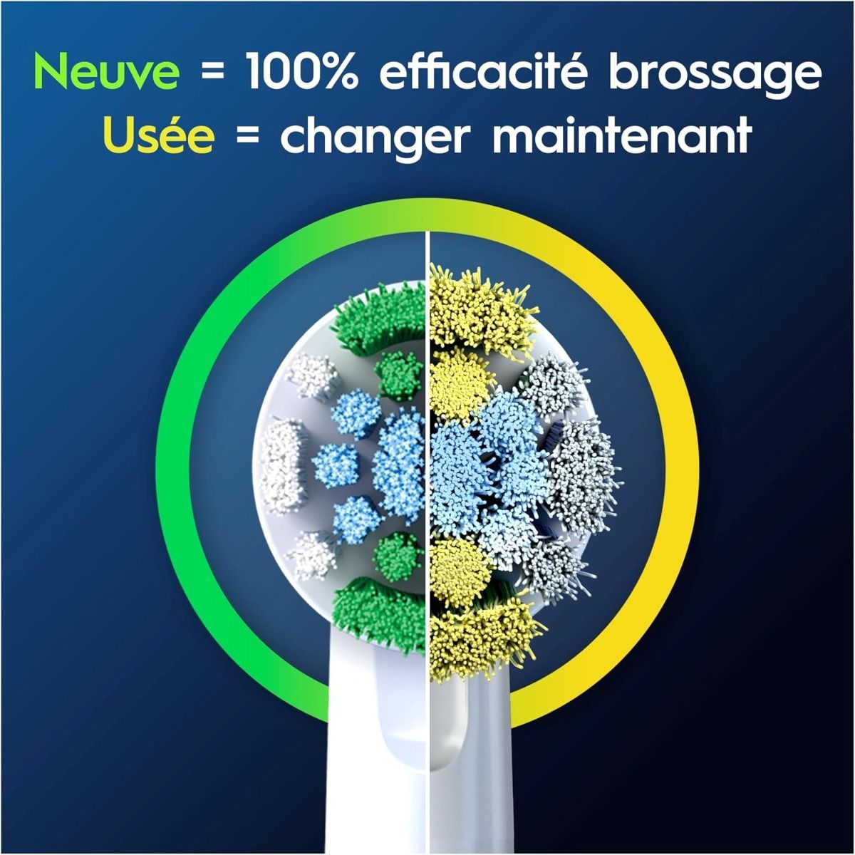 Oral-B Pro Precision Clean Electric Toothbrush Heads, White, 12-Pack - X-Shape & Angled Bristles