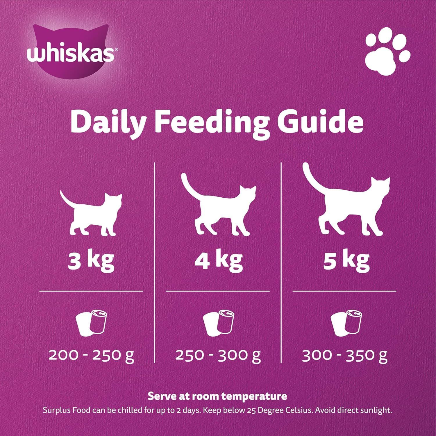 Whiskas Lamb & Turkey in Gravy Cat Food - 24 Pack, Complete Nutrition for Adult Cats