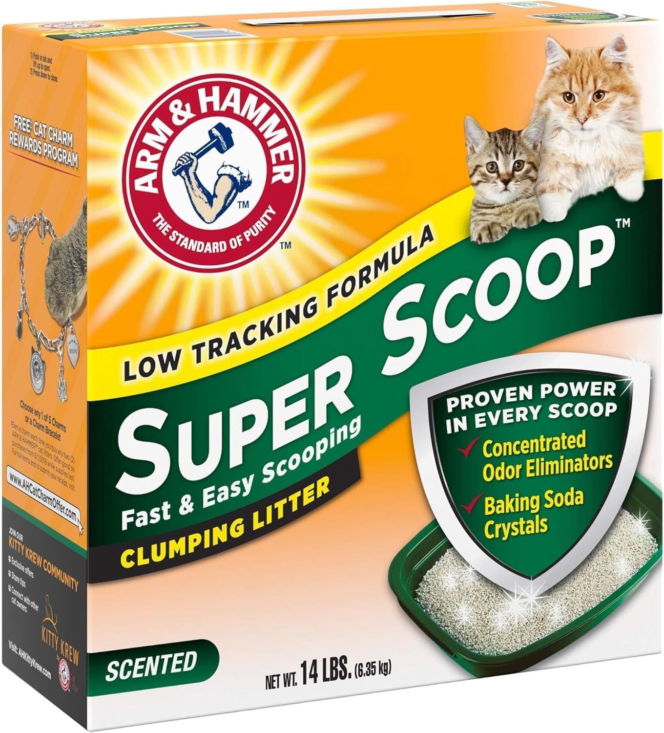 ARM & HAMMER Scented Clumping Cat Litter - Fast Scooping, Low Tracking, Natural Formula