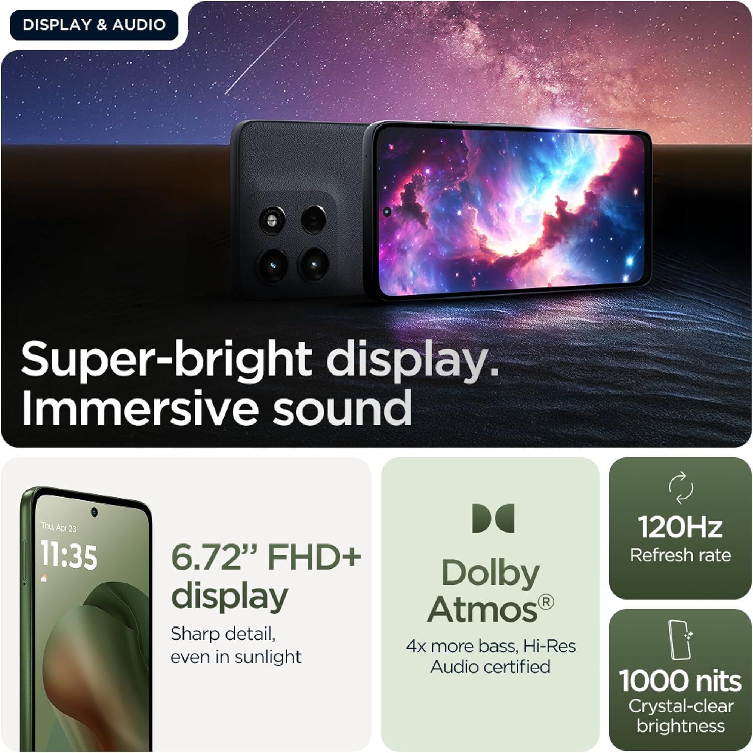 Motorola MOTO G56 5G: Powerful Performance & Stunning Design - Green