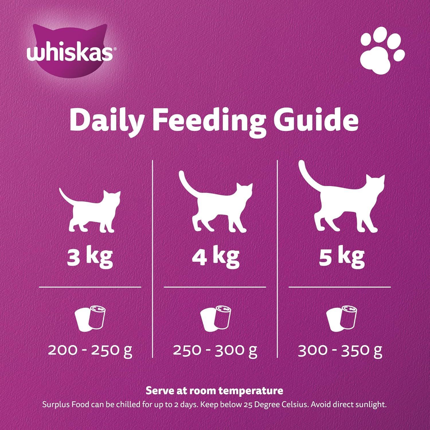 Whiskas Beef in Gravy Cat Food 400g - 24 Pack for Adult Cats