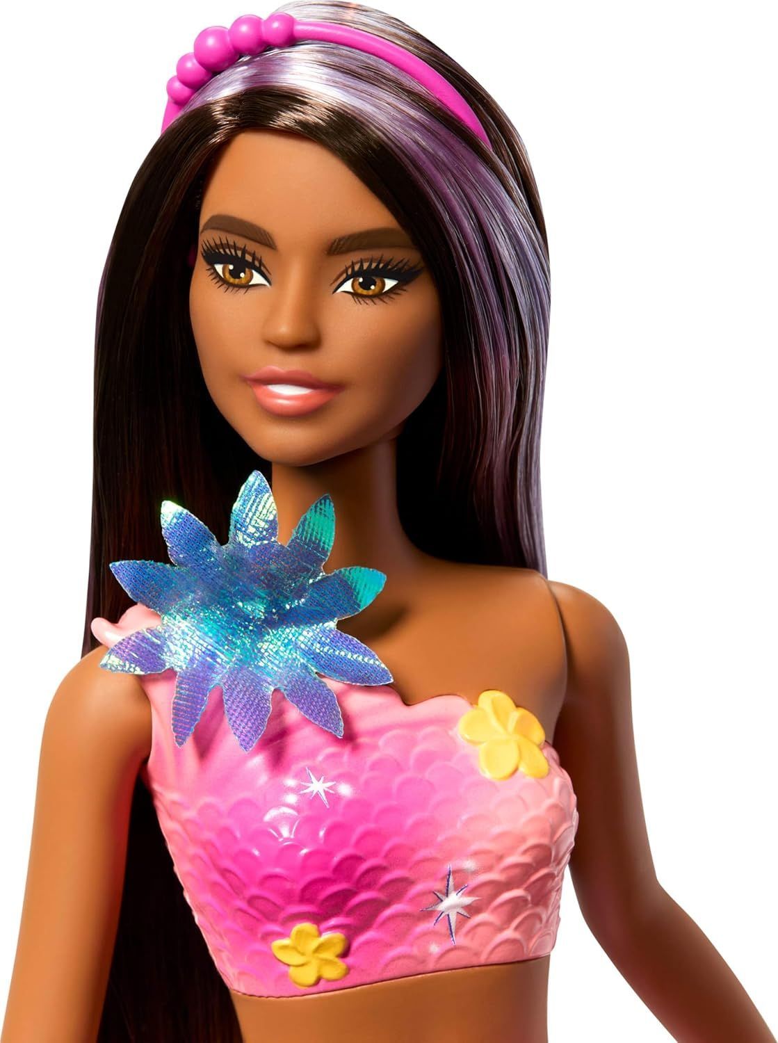 Barbie Mermaid Doll with Magical Blooming Flowers & Gradient Tail