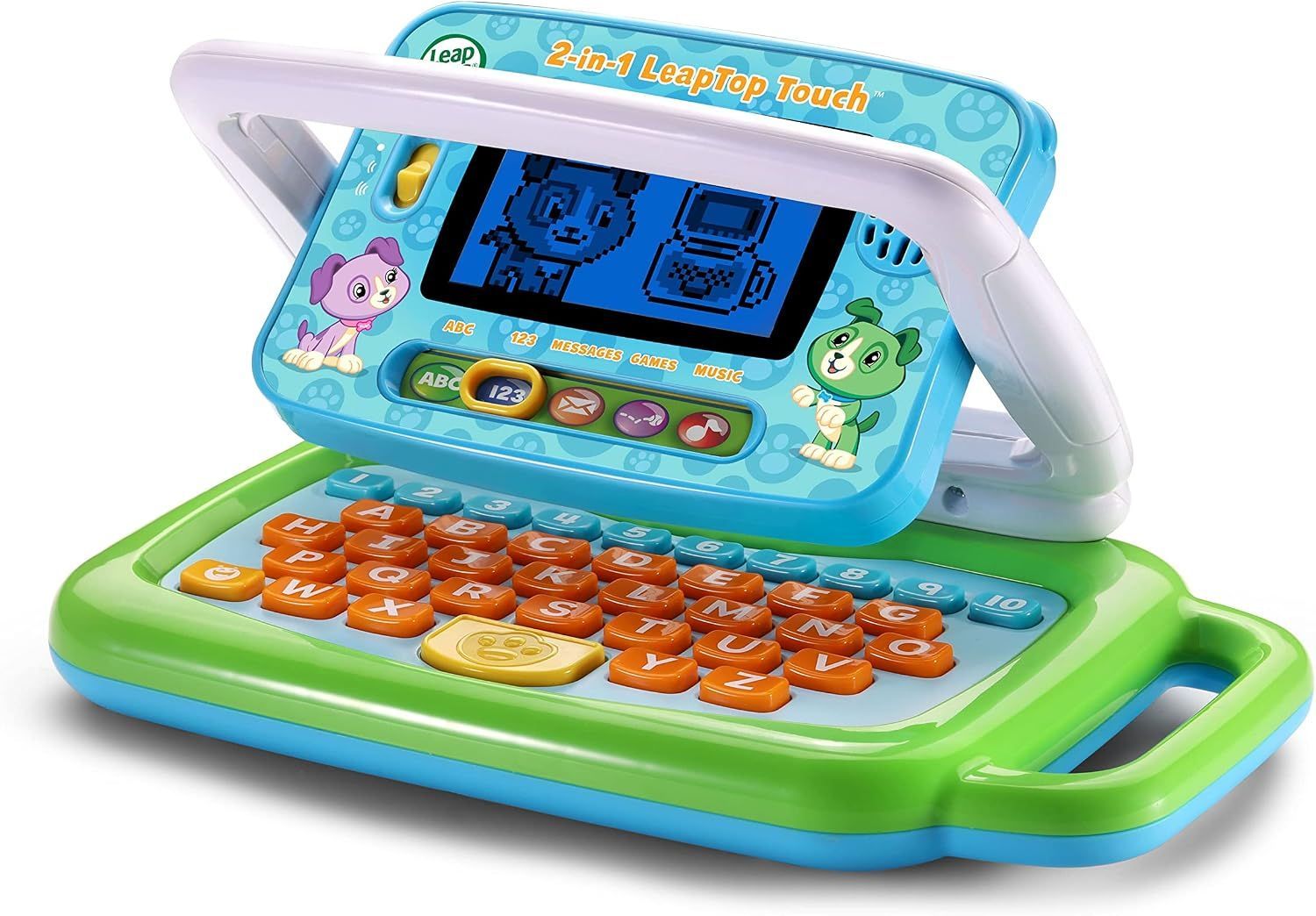 LeapFrog 2-in-1 LeapTop Touch Laptop for Kids - Bilingual Educational Toy, Converts to Tablet