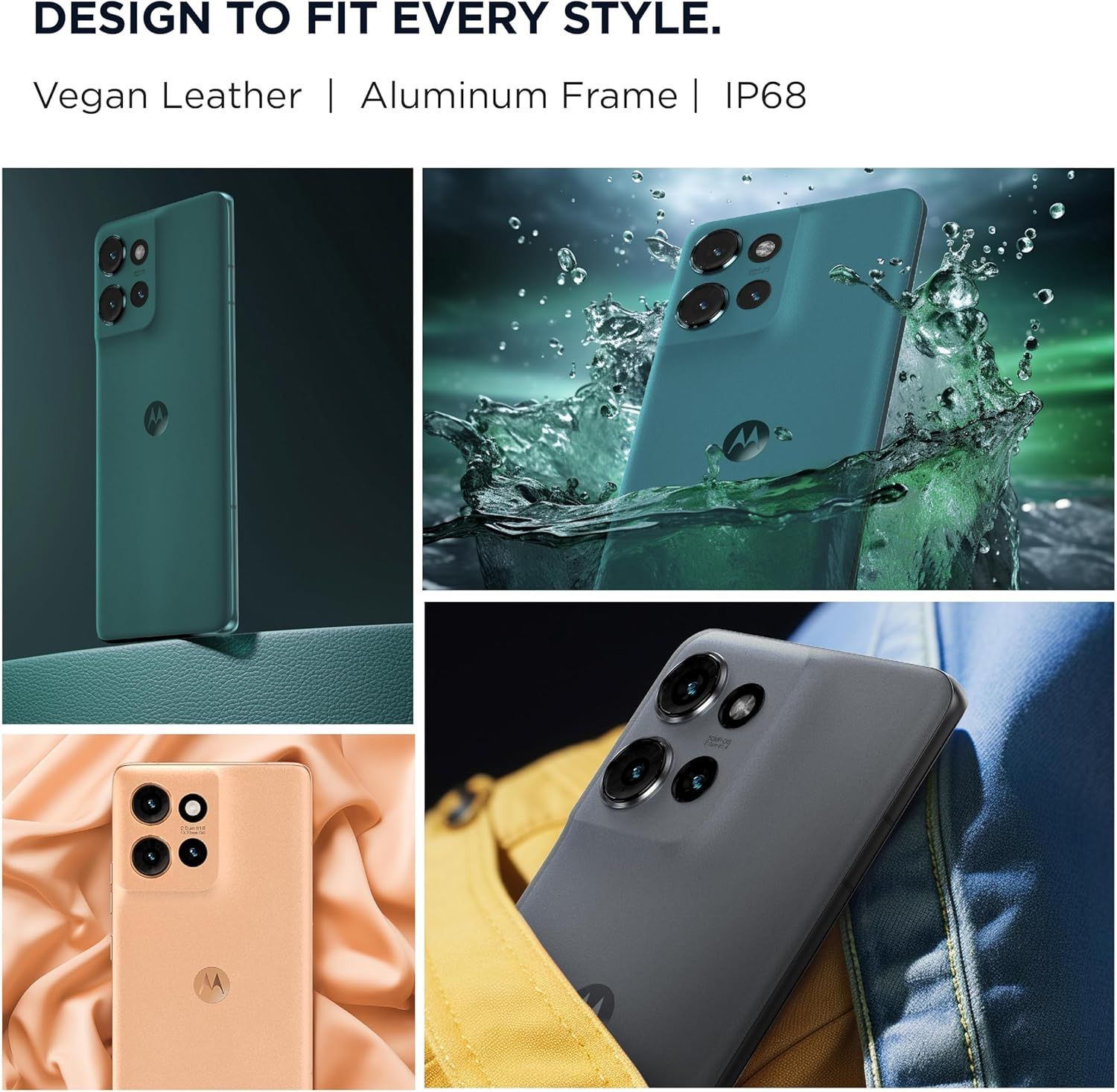 موتورولا Edge 50 5G - رام 12 جيجابايت، سعة 512 جيجابايت، سنابدراجون 7 الجيل 1 | أخضر