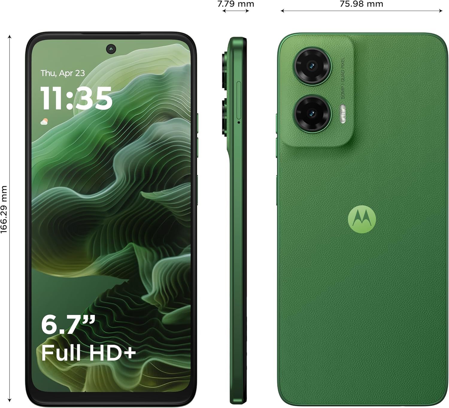 Motorola G35 5G - 8GB RAM, 128GB, 6.7" Display, Android 14 - Green