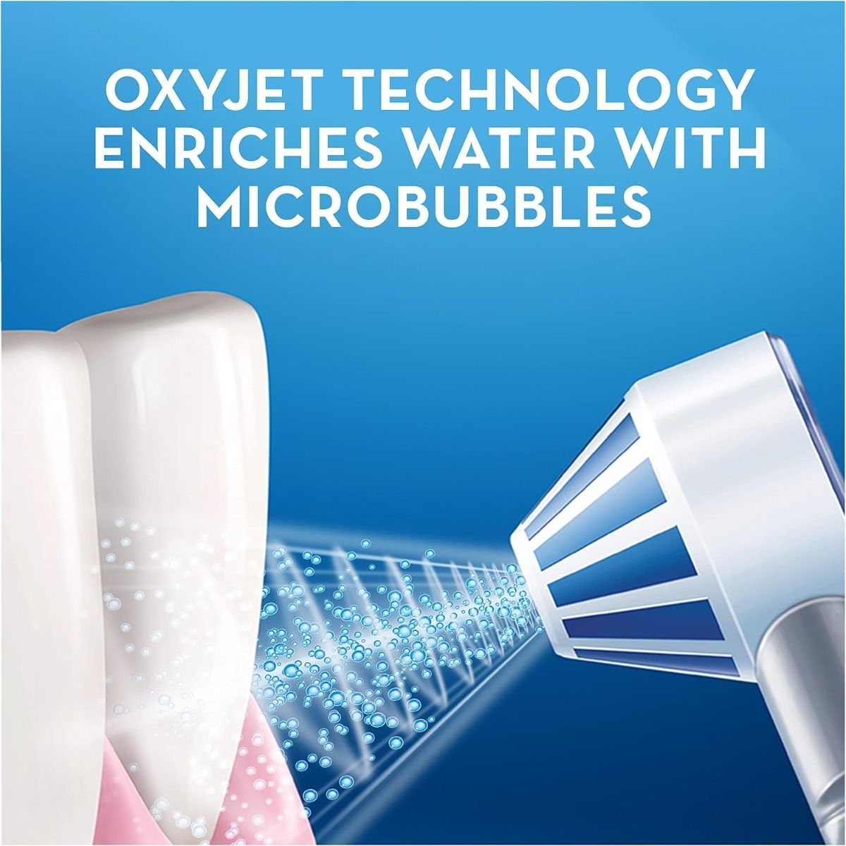 Oral-B Aquacare 4 Cordless Water Flosser with Oxyjet Technology, White - Portable Oral Irrigator