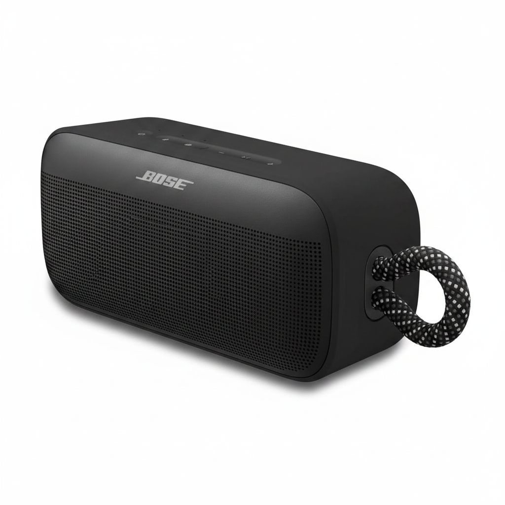 Bose SoundLink Plus Portable Bluetooth Speaker, Compact & Powerful Sound, Waterproof & Dustproof, Long Battery Life - Black