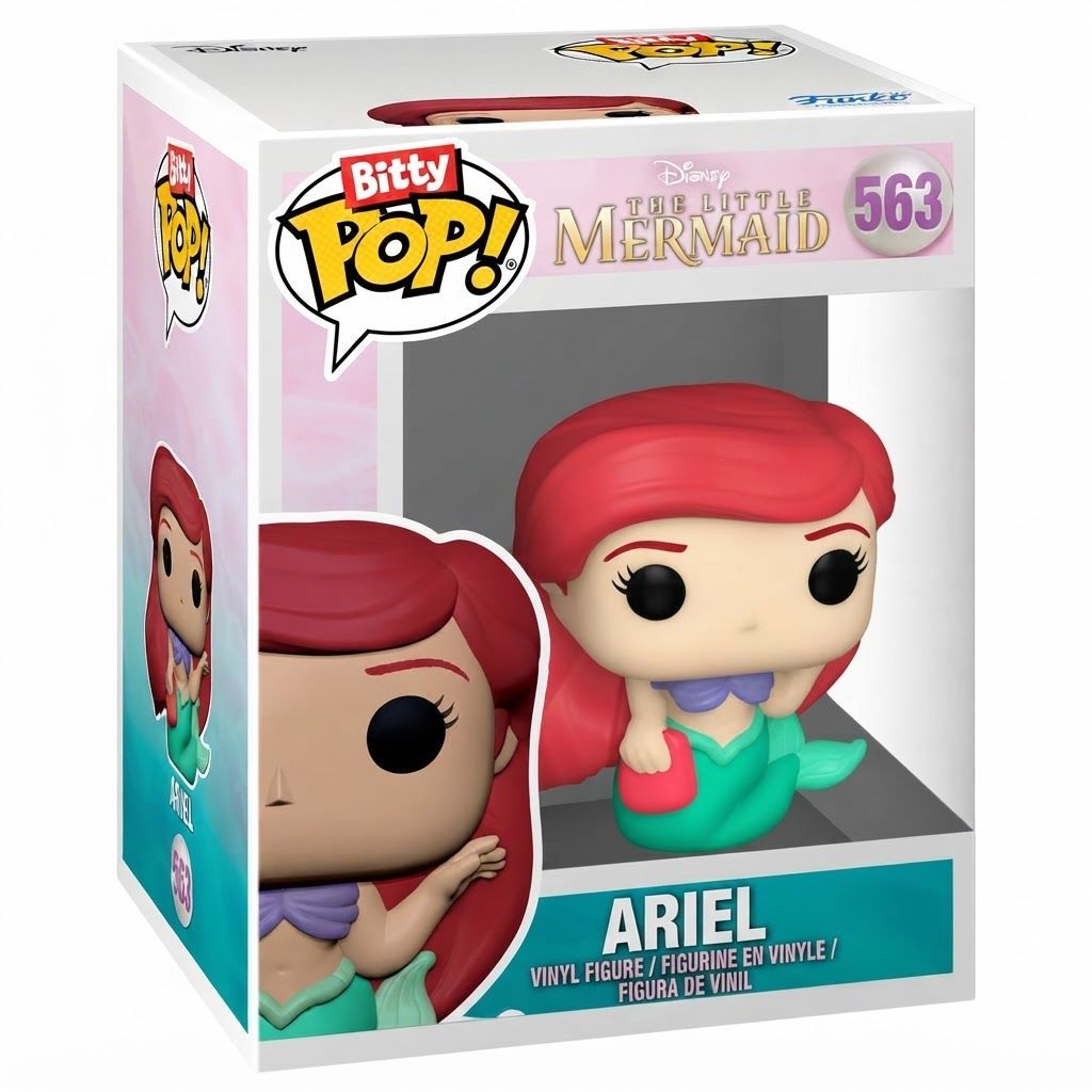 Funko Bitty Pop! Disney Princess 4-Pack: Ariel, Mulan, Tiana & Surprise Mini Figure - 0.9-Inch Set