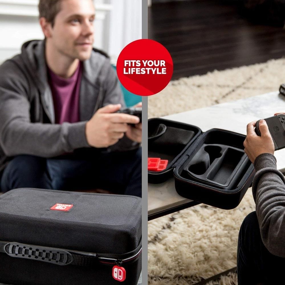 Nintendo Game Traveler Deluxe System Case for Switch 2, Hard Shell Protective Travel Case, Console & Accessory Storage | Black HL-009