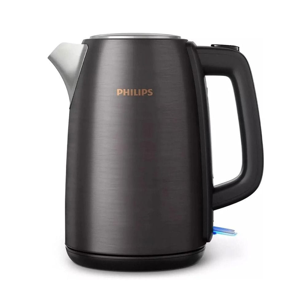 Philips 5000 Series Electric Kettle, 1.7L Capacity, 2200W Fast Boil, Strix Controller & Stainless Steel Body | Black & Copper - HD9352/31