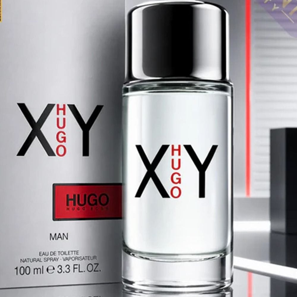 Hugo Boss XY Eau de Toilette for Men, Woody Aromatic Fragrance with Pear Leaf, Cedarwood, Patchouli & Basil - 100ml